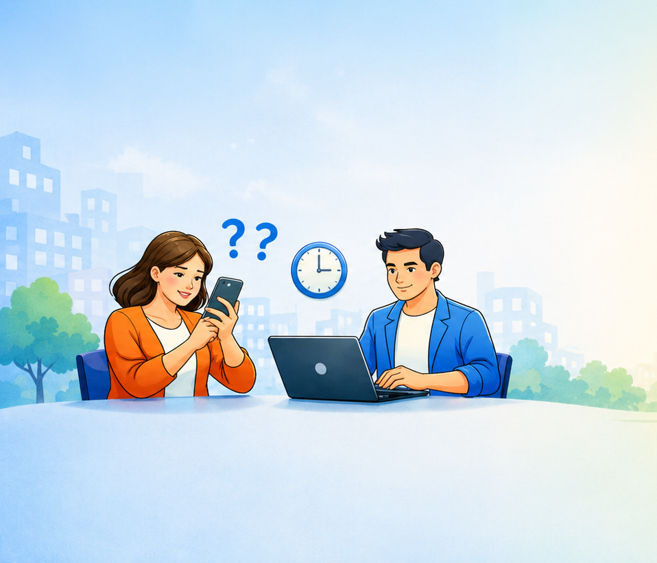 Părinți îngrijorați verificând telefonul